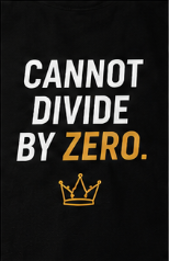 Cannot Divide by Zero Tee – Think Royal Collection